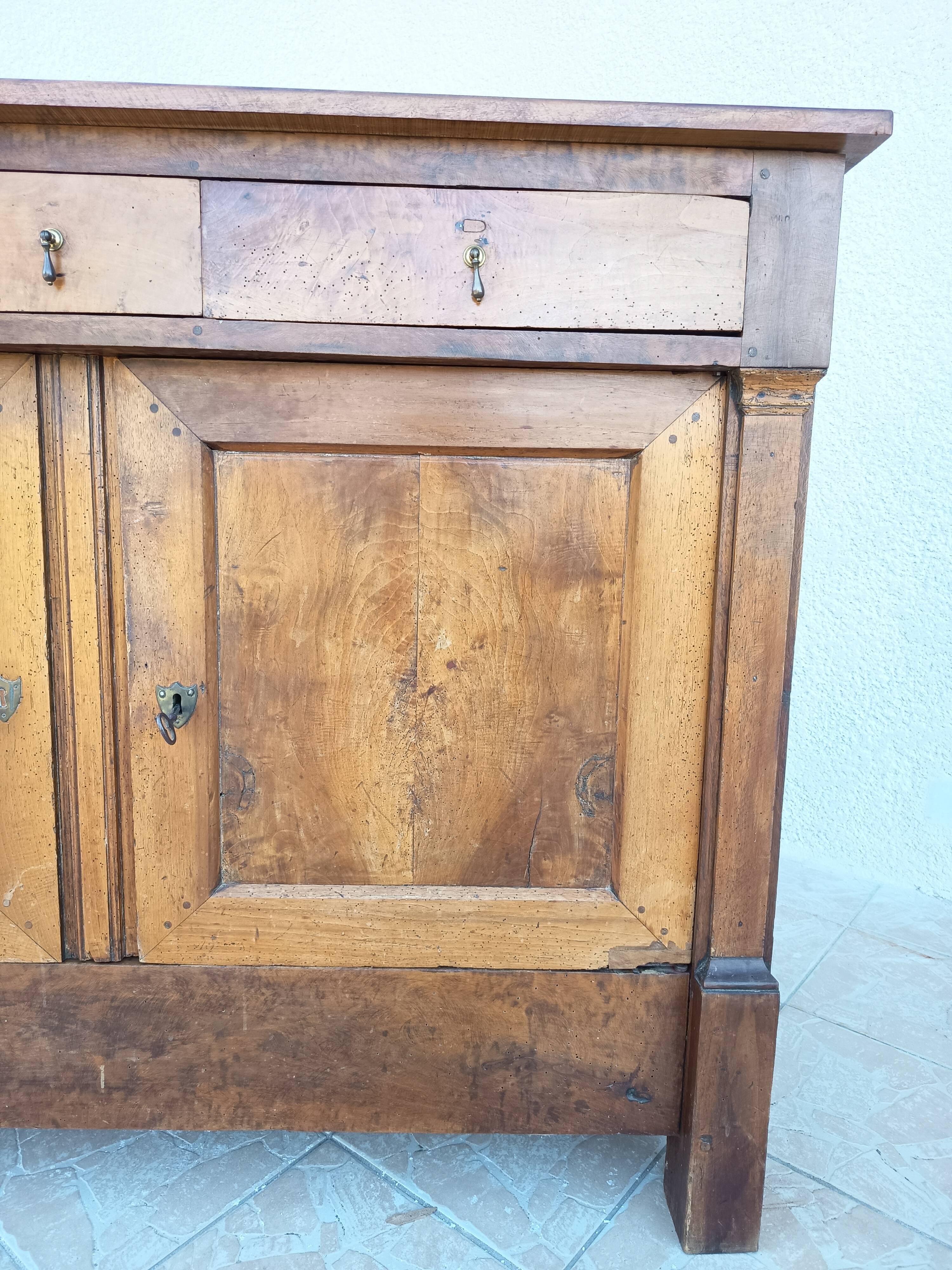 Empire-style buffet in cherry wood