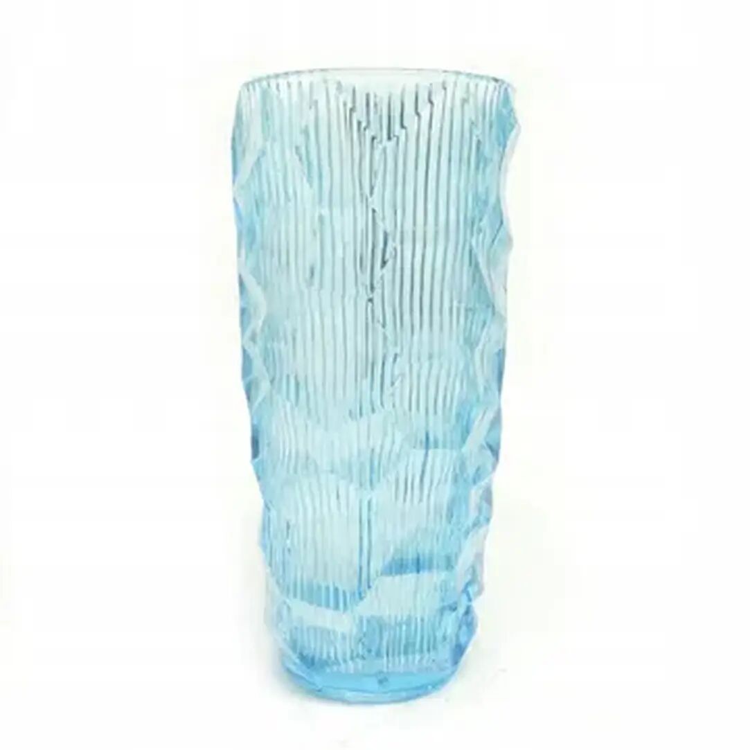 Okulus vase, mid-century modern, glass, Ząbkowice, Poland, 1970s