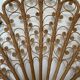 Peacock rattan headboard, circa 1960