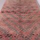 Pink Vintage Moroccan Rug 180 x 360 - Berber Wool Rug - Handmade Rug Boho