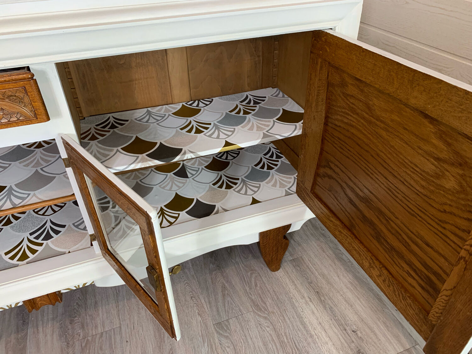 Vintage art deco style sideboard restyled