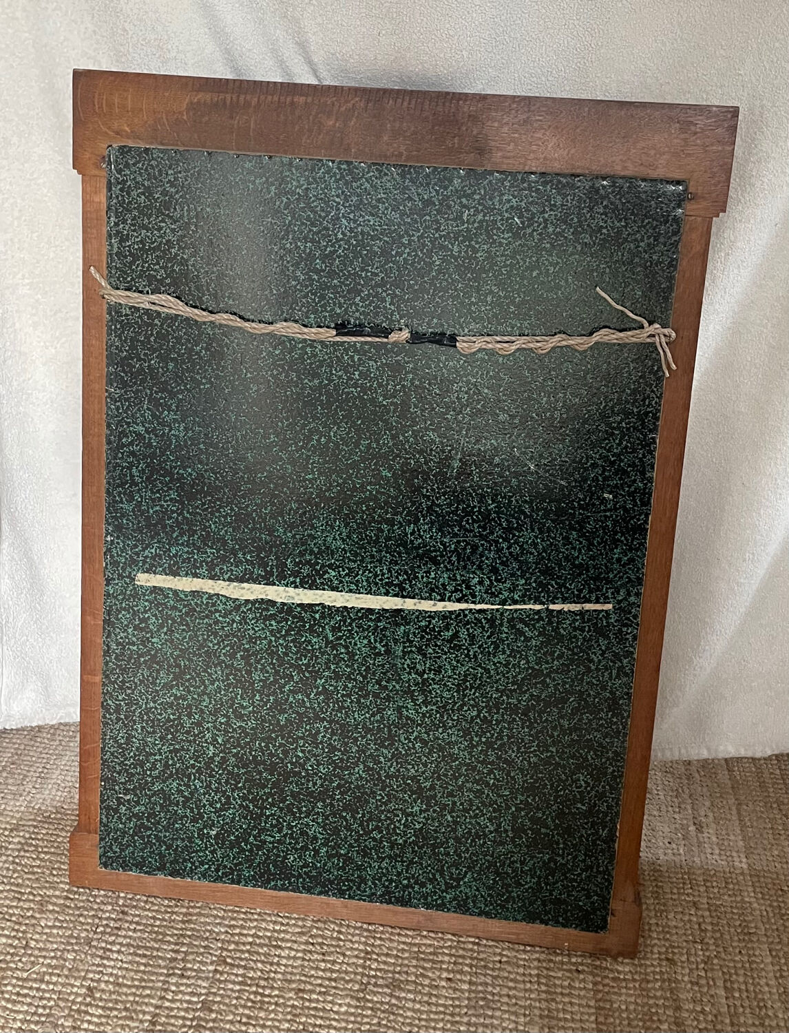 Carved oak mirror, 1950s