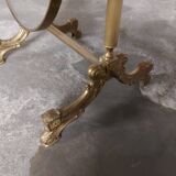 Psyche mirror in vintage gilded bronze