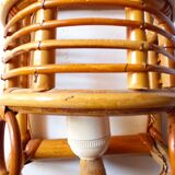 Vintage bamboo wall lamp