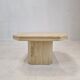 Side table in travertine, 1980s