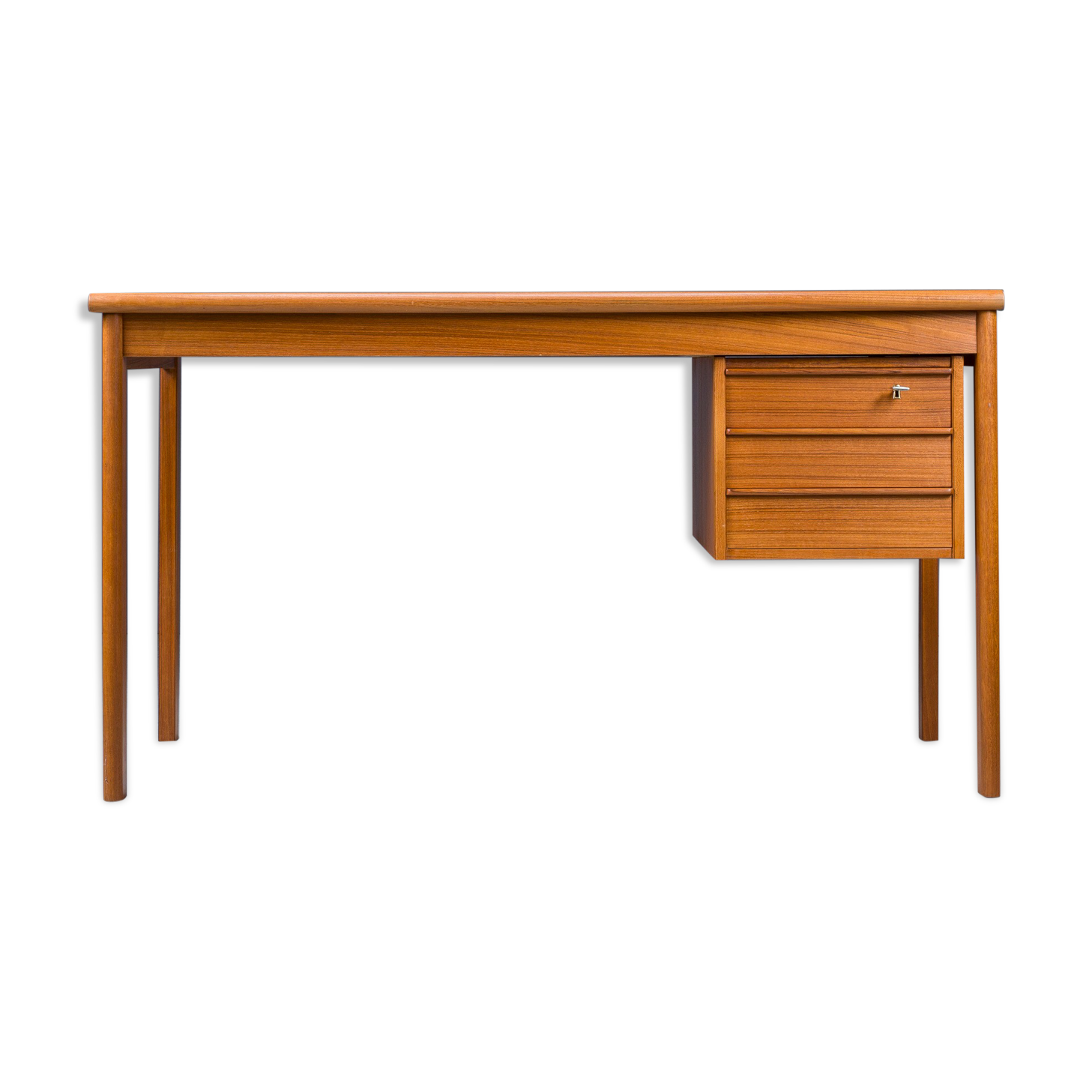 Danish teak desk by Peter Lovig Nielsen for Hedensted Mobelfabrik, 1961