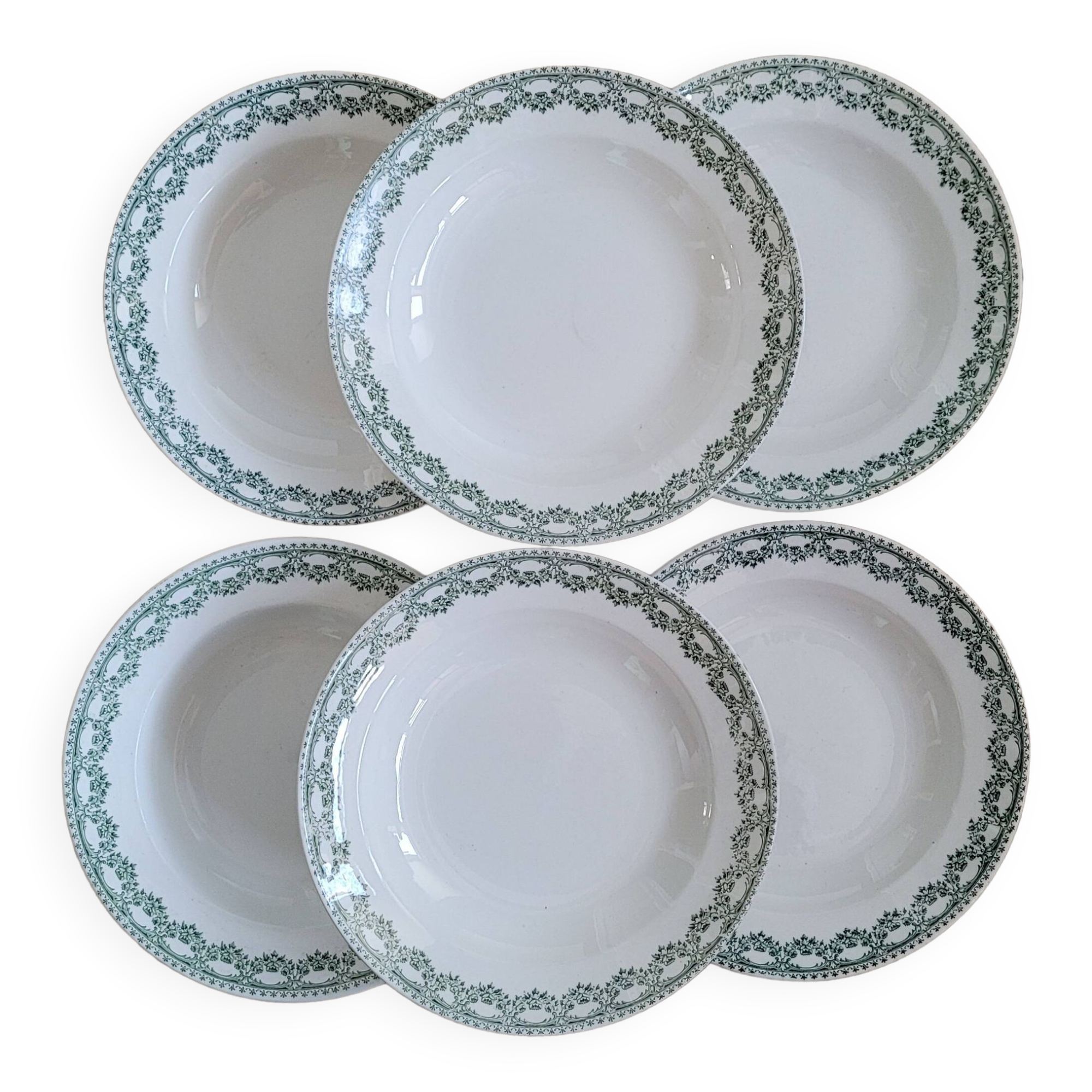 Set of 6 Carlotta Boch plates