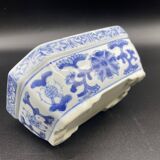 Chinese decorative planter - blue and white - vintage rectangular pot