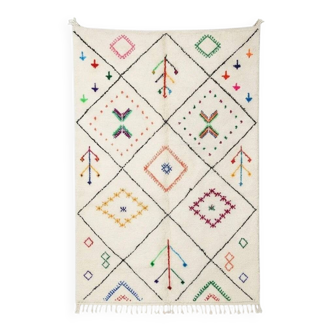 Colourful Berber patterned rug 210x300 cm