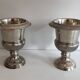 Pair of Medici-style silver-plated champagne buckets
