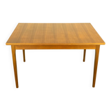 Extendable dining table by Lübke, walnut, beech, vintage from the 60s