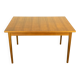Extendable dining table by Lübke, walnut, beech, vintage from the 60s
