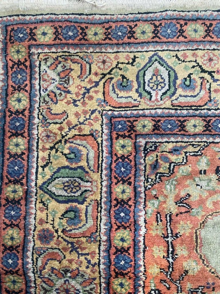 Vintage Kayseri carpet in Turkish silk 140x90cm