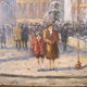 Peinture post-impressionniste huile panneau signée H. Wood Place Concorde PARIS
