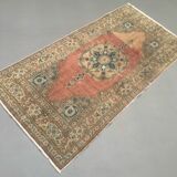 Vintage turkish oushak rug 187x91 cm carpet