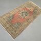 Vintage turkish oushak rug 187x91 cm carpet