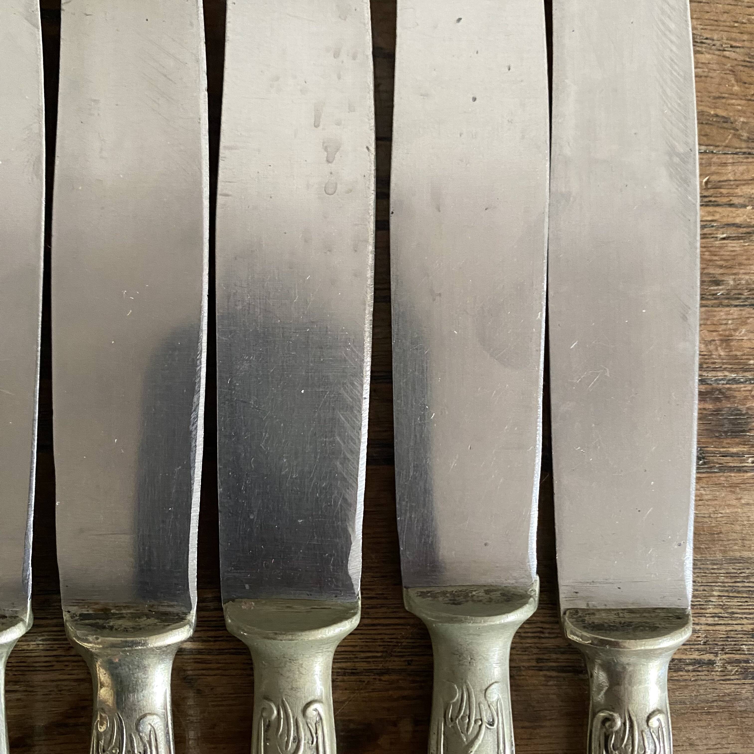Antique stainless steel knives