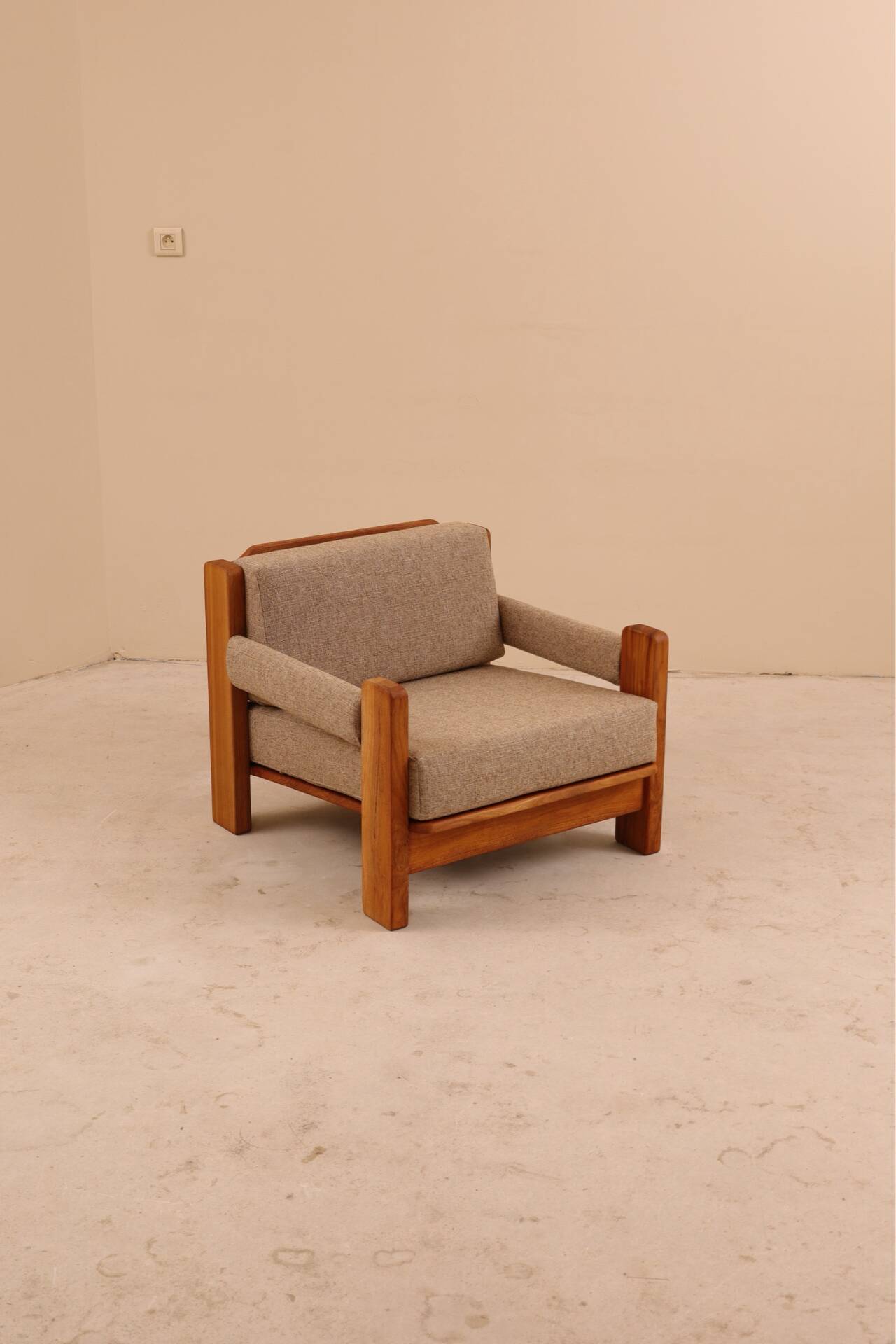 Fauteuils en orme, 1980’s