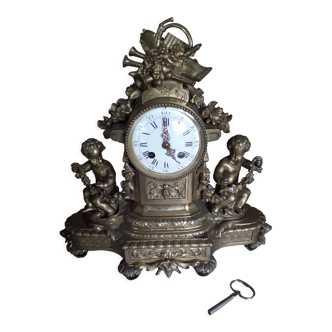 Horloge de cheminée en bronze