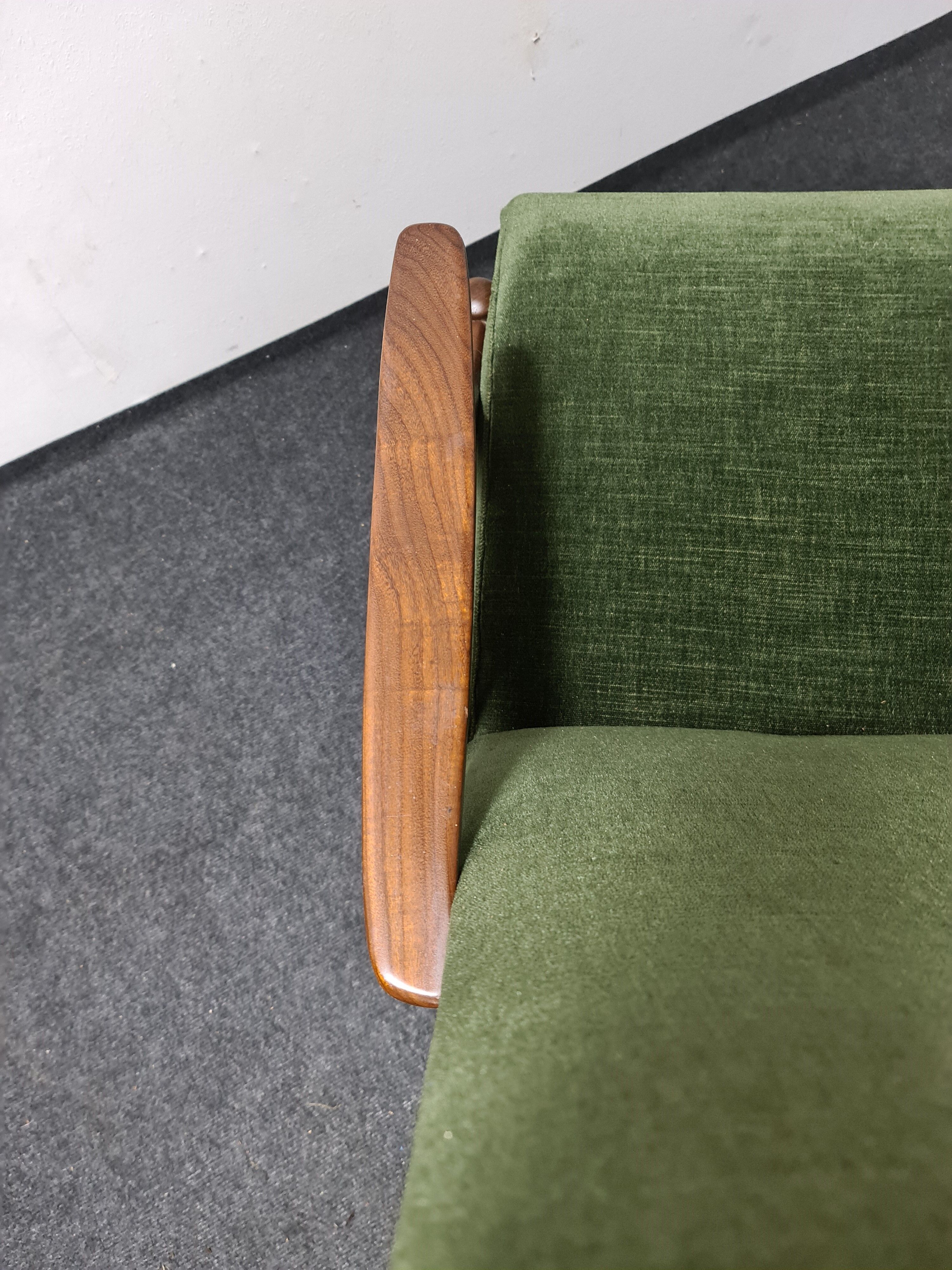 Vintage Dutch design teak armchair