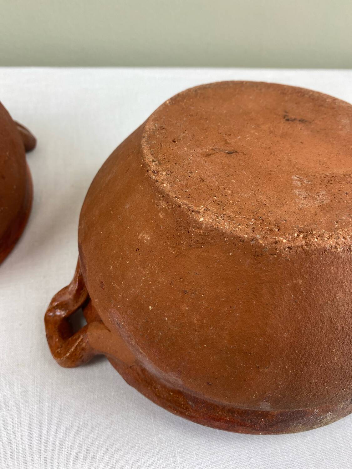 Glazed terracotta pot