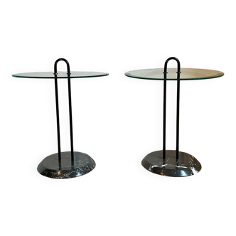 Pair of side tables by Vico Magistretti