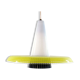 1950s Yellow and Black Glass Vintage Pendant Lamp