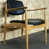 Danish armchair oak Eiche Denmark 60s