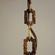 French art nouveau bronze empire style 6 lights chandelier