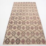 Tapis de salon 4x7, couleur pastel doux, style vintage, 117x213 cm, SK 3456