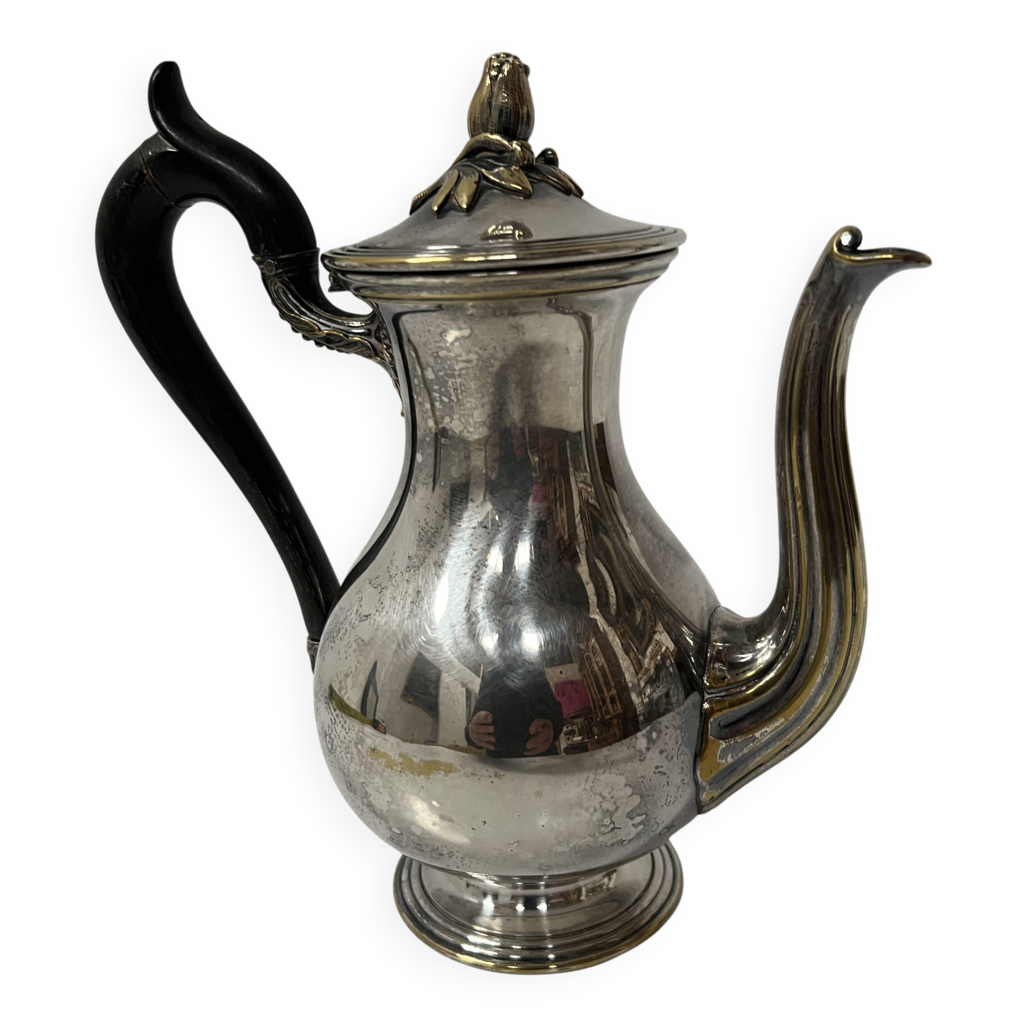 Silver-plated metal verseuse from the Christofle house, 20th century.