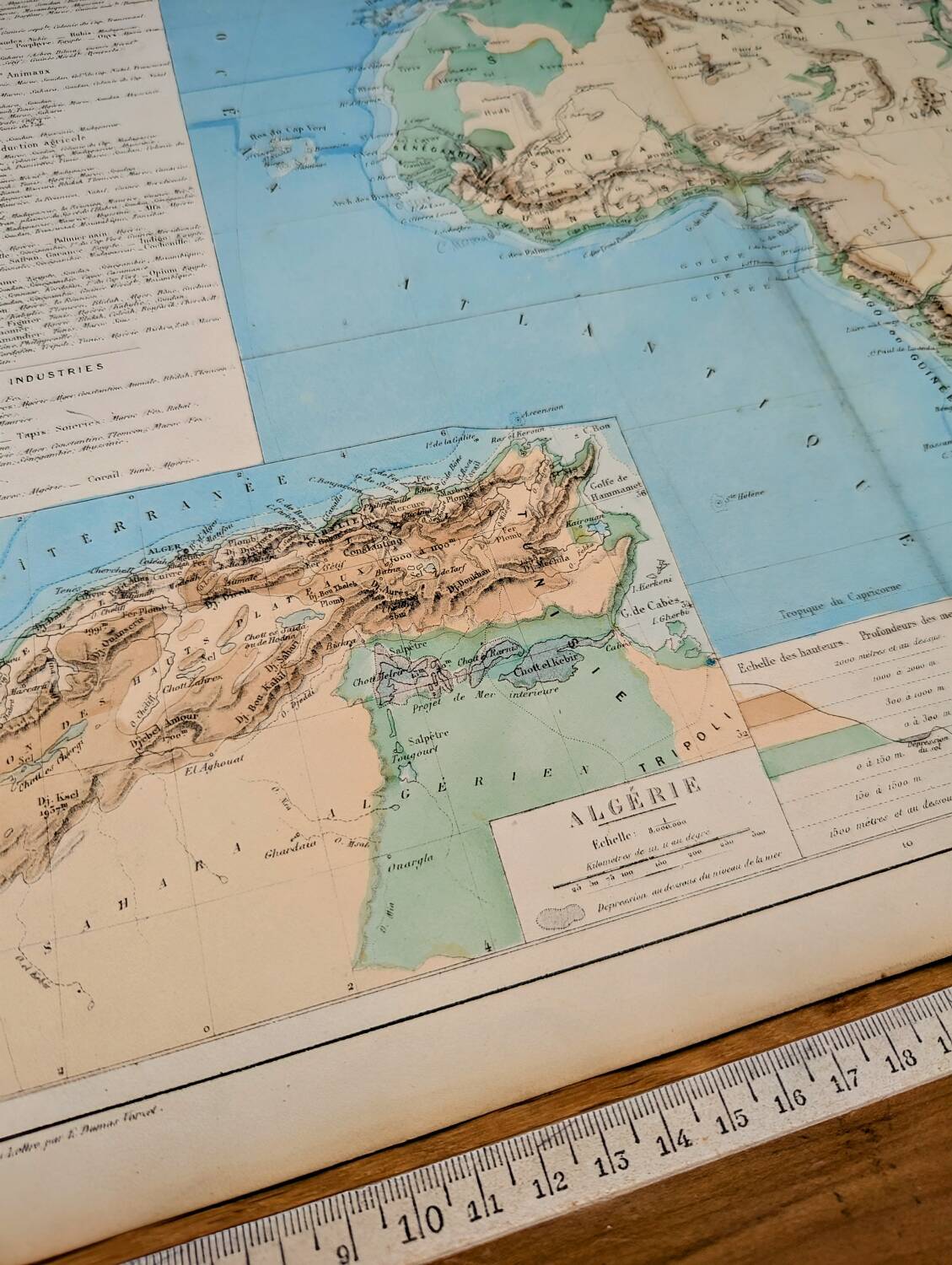 Printed in 1879, map of Africa.
