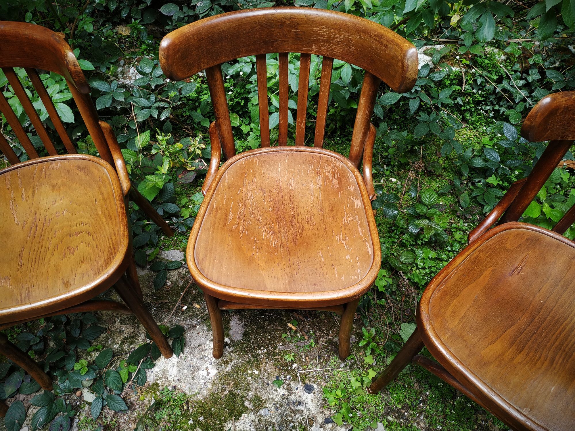 Series of four bistro chairs