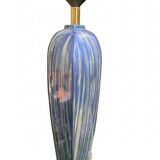 Blue ceramic table lamp base