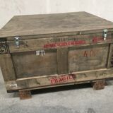 Coffee table industrial boot