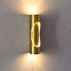 Mid Century Modern Space Age Brass Sconce by Marca SL Spain, 70s