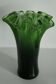 Vintage Murano vase in dark green glass, Italy, 2000s