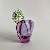 Alexandrite glass vase by M. Klinger, 1960s