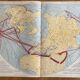 Old Map of Mines and Energy Sources — Northern Hemisphere | Oil,