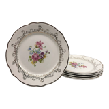 6 flat plates "Digoin Sarreguemines" model Arabesques