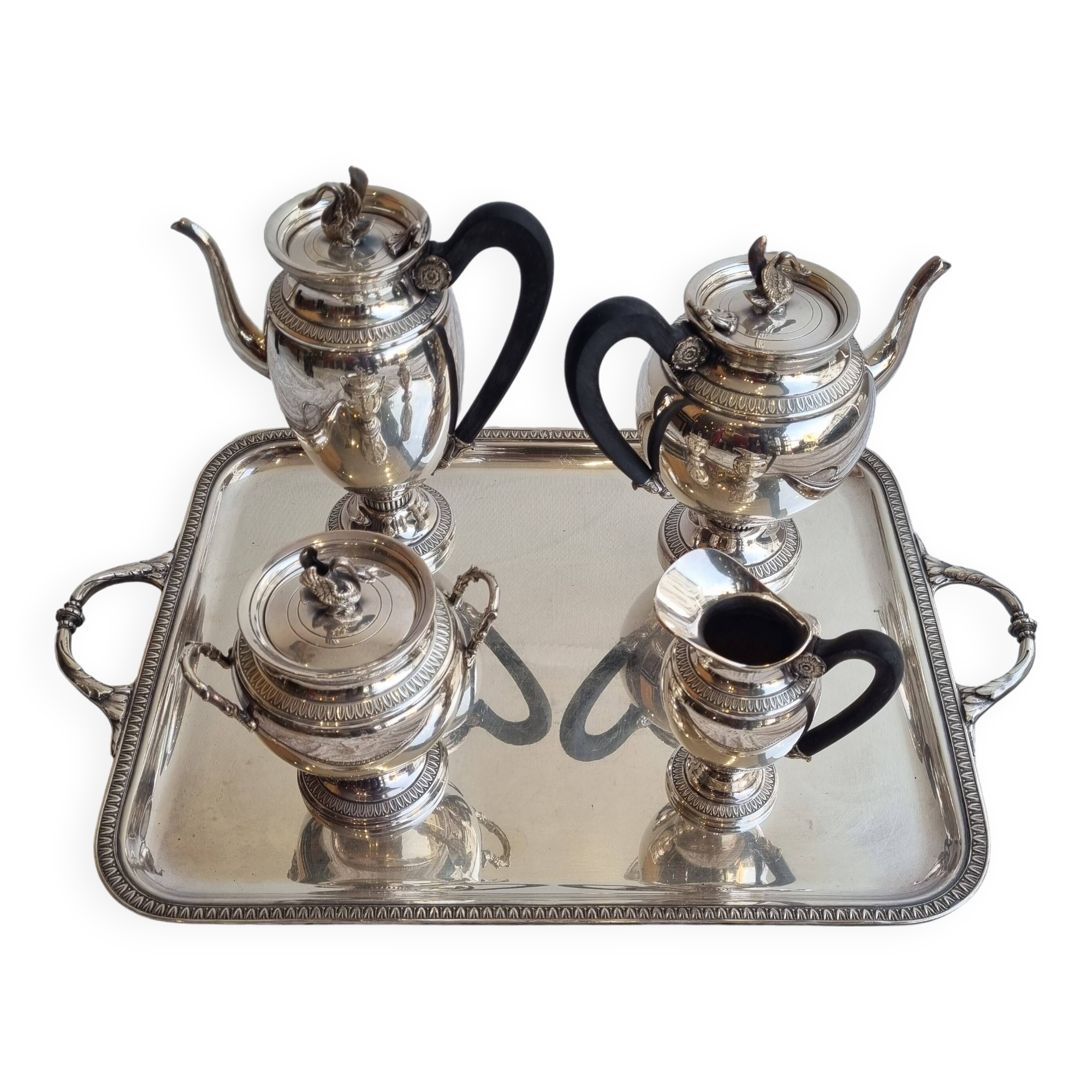 Empire silver tea and coffee set