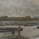 Lithograph by Henri Rivière, Parisian Landscapes - The Quai d'Austerlitz