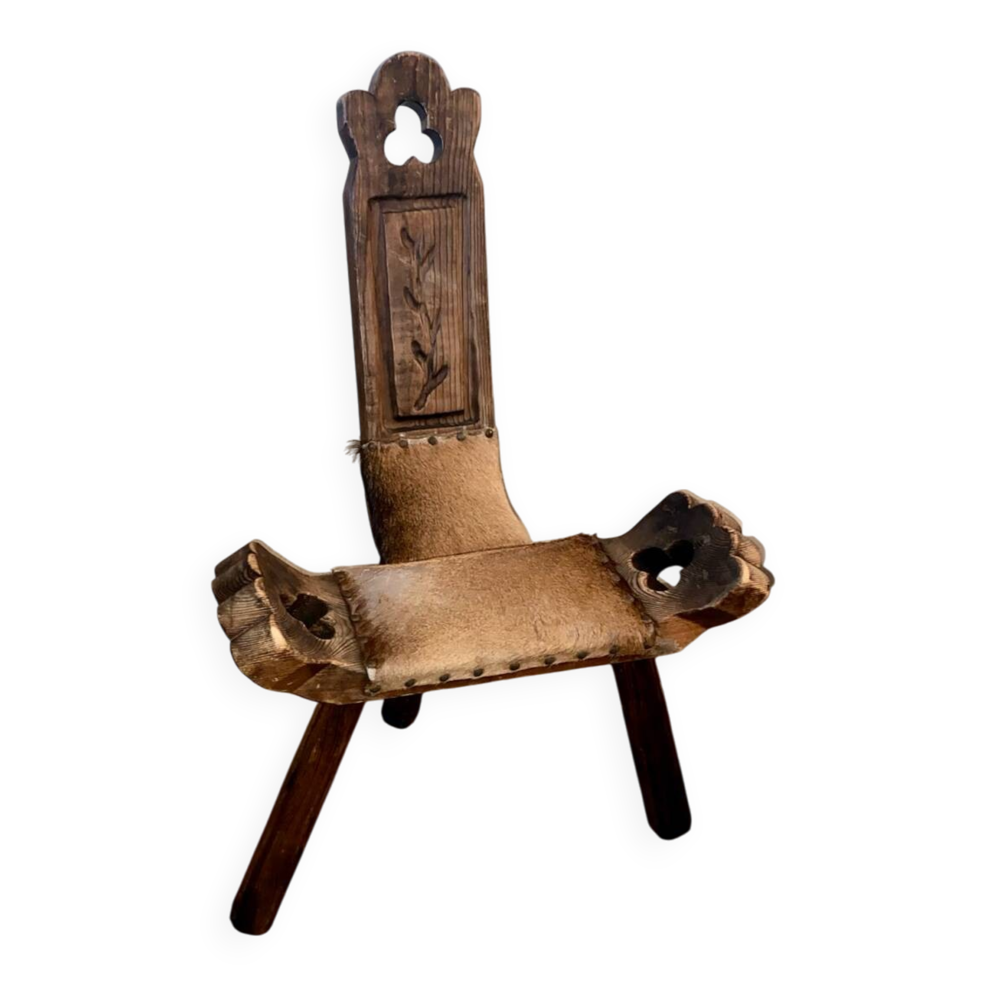 Brutalist tripod chair