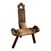 Brutalist tripod chair