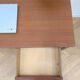Bureau scandinave poignées dorées