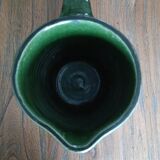 Glazed terracotta pitcher