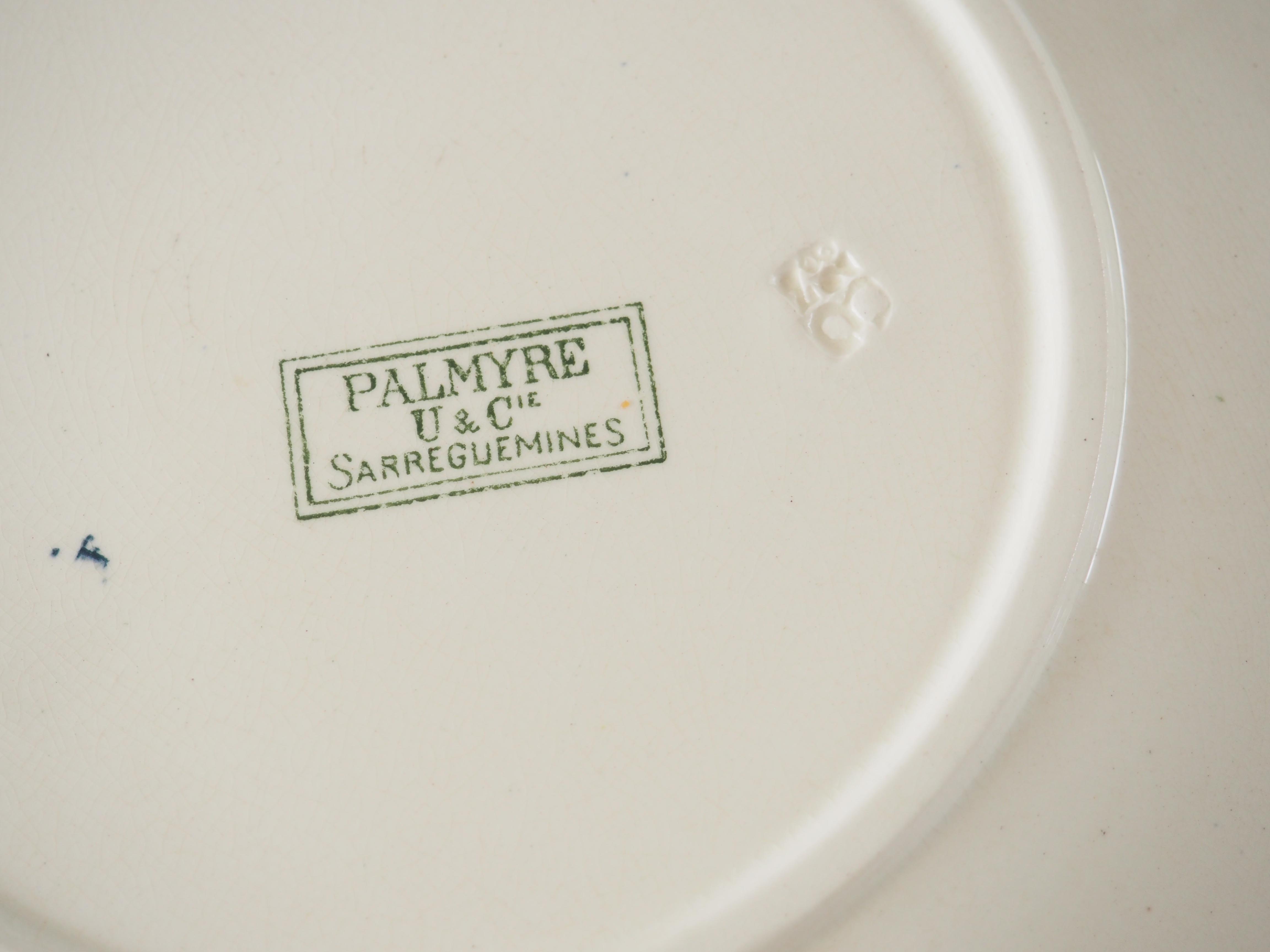 6 plates Terre de Fer Palmyra