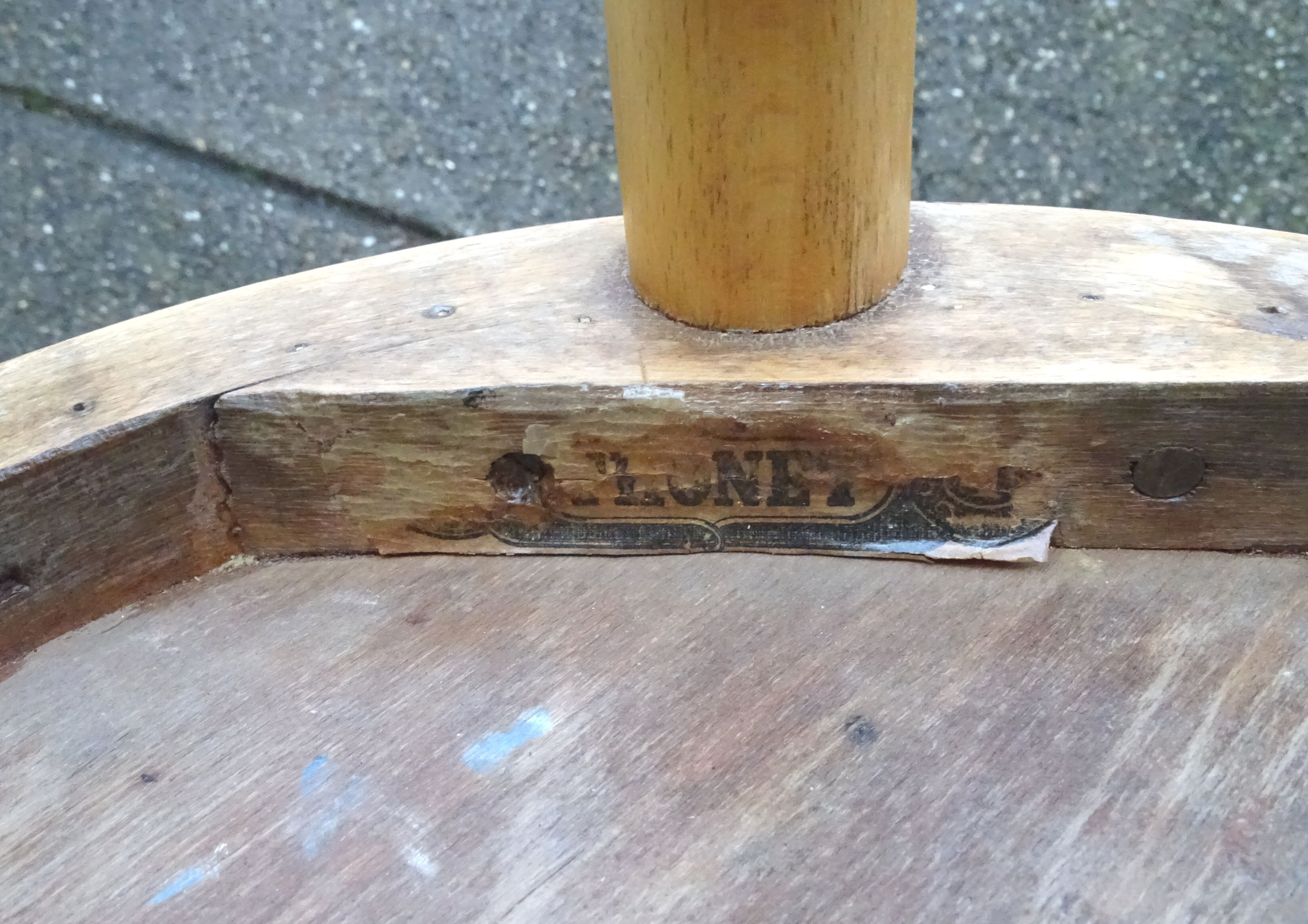 Stool Thonet 1930 seat blond wood