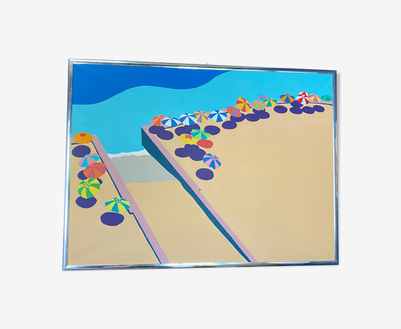 Peinture des années 80 de Pierre Wittmann