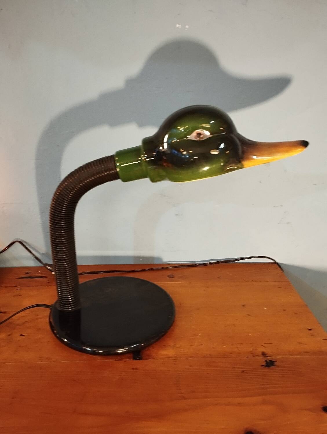 Ceramic duck lamp